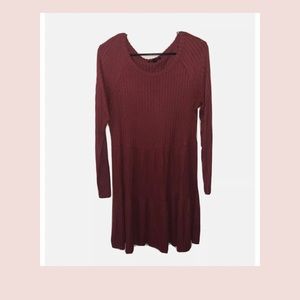 Womens Midi Dress | Minimal Wear | Burgundy